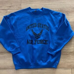GILDAN  Blue United States Air Force Men's Sweatshirt size large NWOT